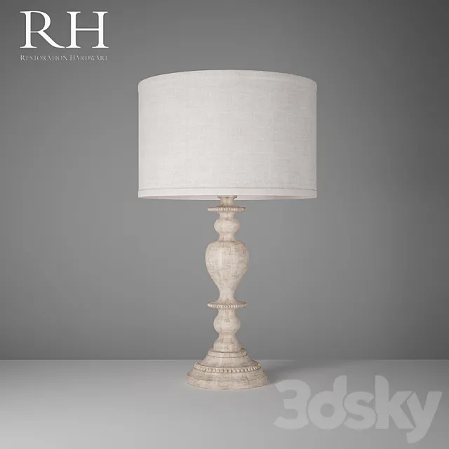RH Table Lamp 3D Model RH Table Lamp 3D Model