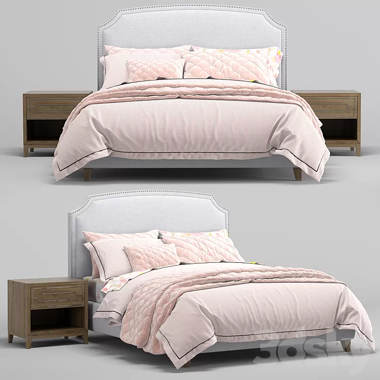 RH Teen Antonia bed 3D Model