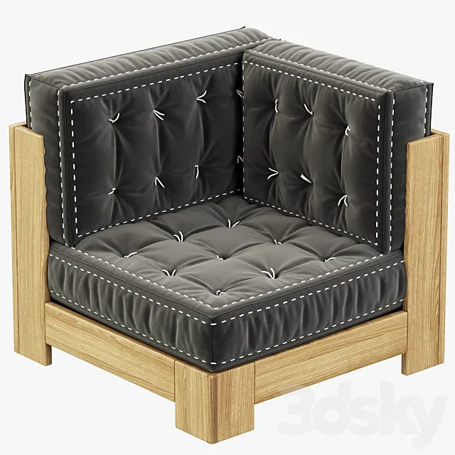 RH Teen Callum Corner Chair 3DModel