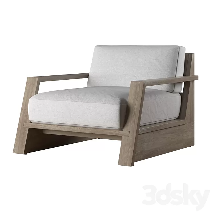 RH TROPEA LOUNGE CHAIR 3D Model RH TROPEA LOUNGE CHAIR 3D Model