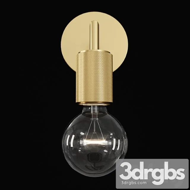 Rh utilitaire single sconce brass 3D Model Download