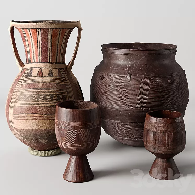 RH Vases collection 2 3D Model Free Download