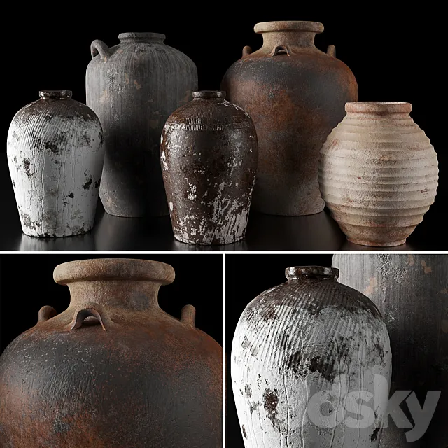 Rh vases collection 3DModel