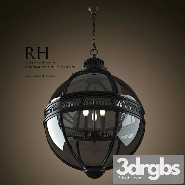 Rh Victorian Hotel Pendant Bronze 3D Model Download Rh Victorian Hotel Pendant Bronze 3D Model Download
