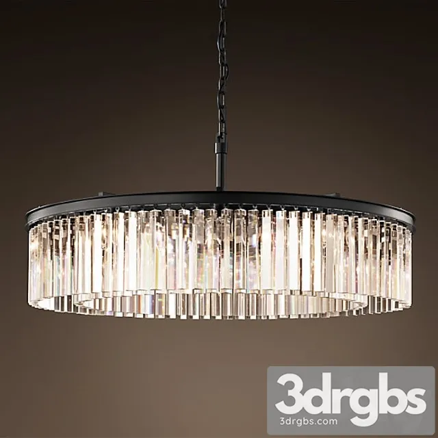 Rh-ys clear glass prism round chandelier 43 3D Model Download Rh-ys clear glass prism round chandelier 43 3D Model Download