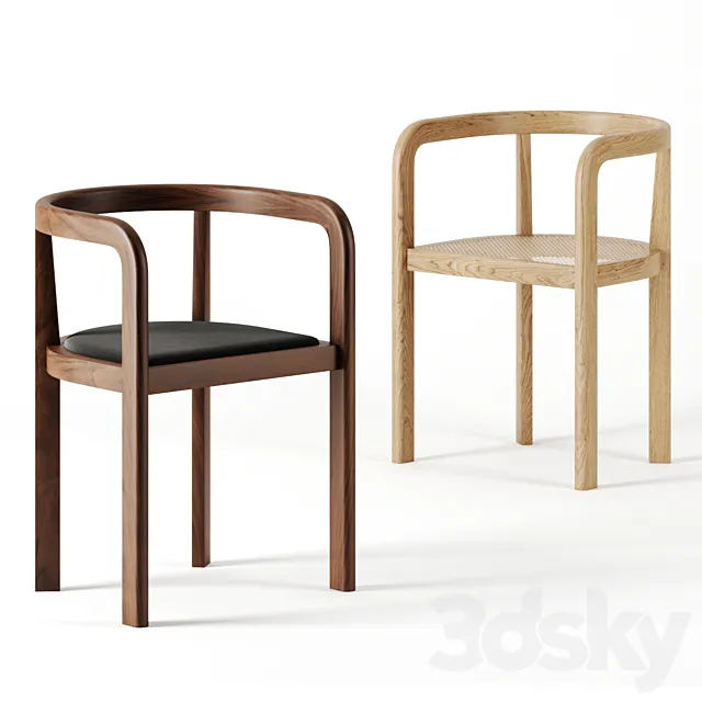 RH01 STUTTGART chair by E15 3D Model