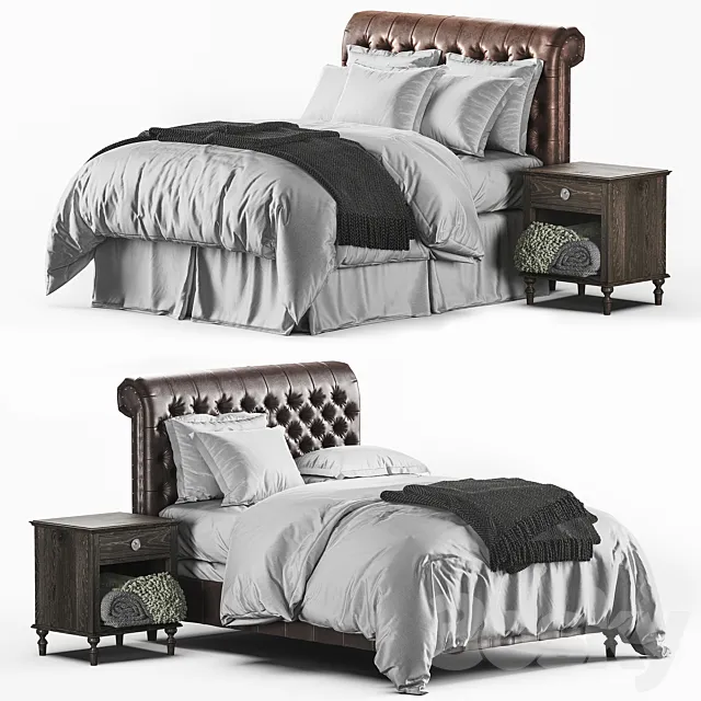 RH_Chesterfield__Sleigh 3D Model RH_Chesterfield__Sleigh 3D Model