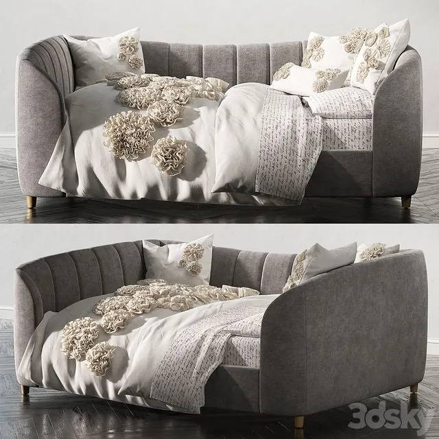 RH_VALENTINA VELVET FULL DAYBED 3D Model RH_VALENTINA VELVET FULL DAYBED 3D Model