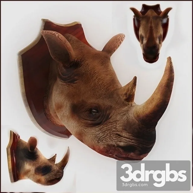 Rhino Head 3D Model Download