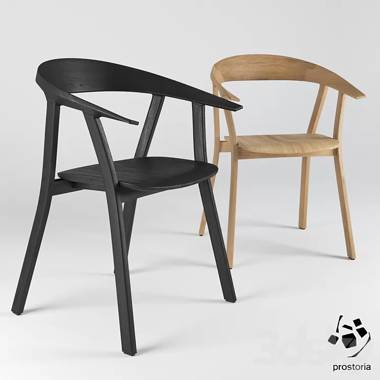 Rhomb chair by Prostoria 3D Model