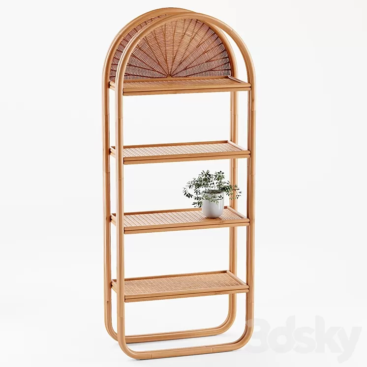 Ria Bookshelf 3D Model Free Download