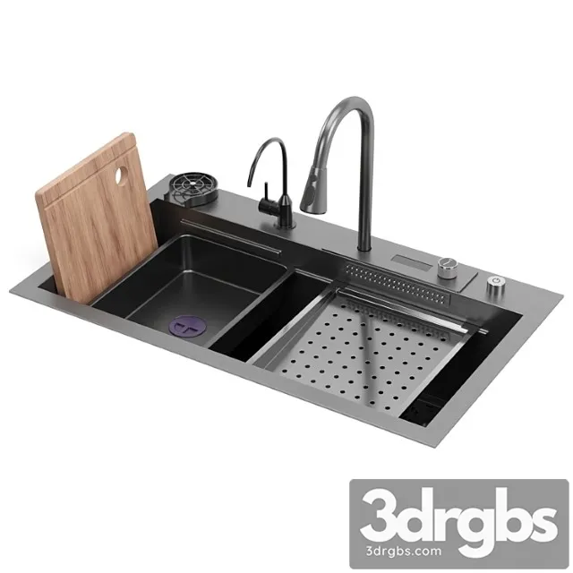 Ribanedy Kitchen Sink 3D Model Download