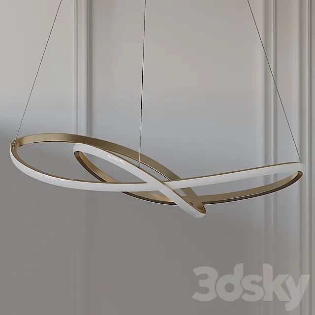 Ribbon LED Ceiling Pendant by Heal’s 3D Model Ribbon LED Ceiling Pendant by Heal’s 3D Model