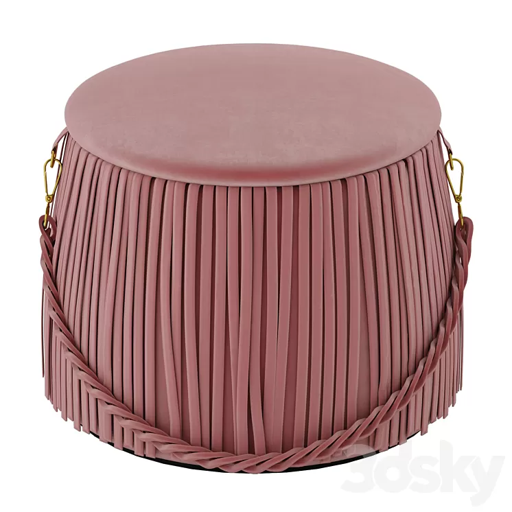 Ribbon pouf 3D Model Ribbon pouf 3D Model