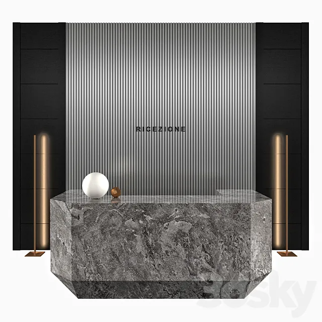 Ricezione 4 3D Model Ricezione 4 3D Model