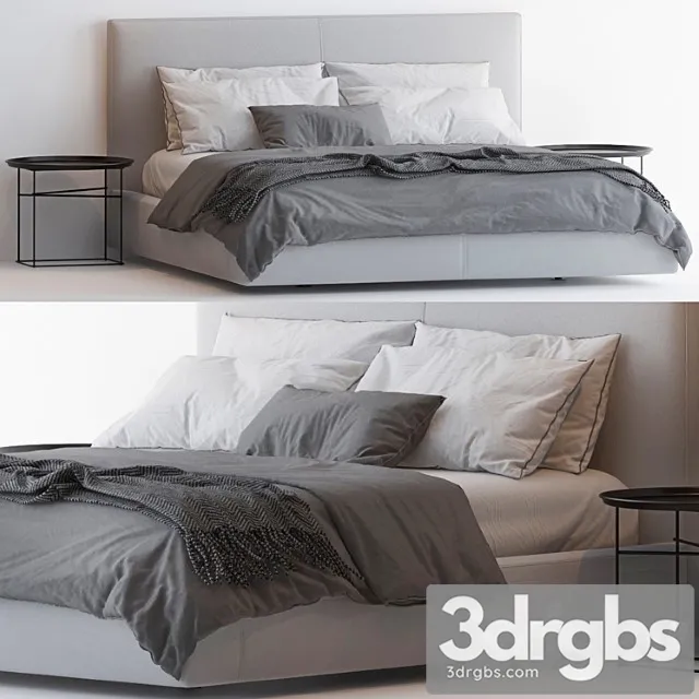 Richard bed by b & b 2 3D Model Download Richard bed by b & b 2 3D Model Download