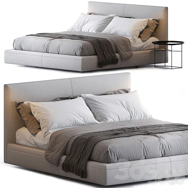 RICHARD BED BY B&B ITALIA 3D Model RICHARD BED BY B&B ITALIA 3D Model