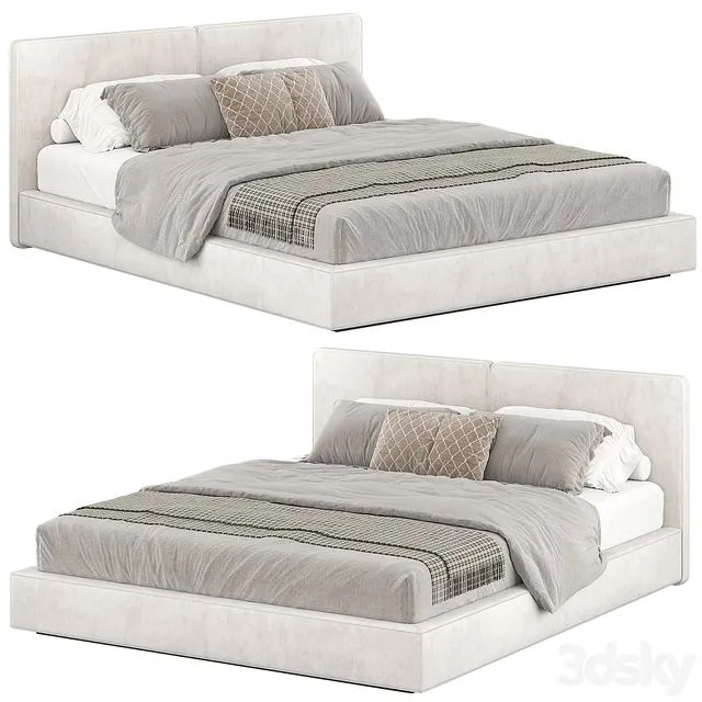 RICHARD BED BY B&B ITALIA 3D Model RICHARD BED BY B&B ITALIA 3D Model