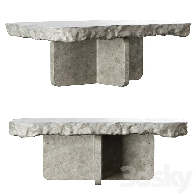Richard concrete table by Bpoint 3DModel