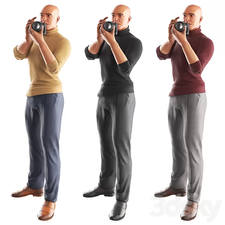 Richard Photographer 1 3D Model