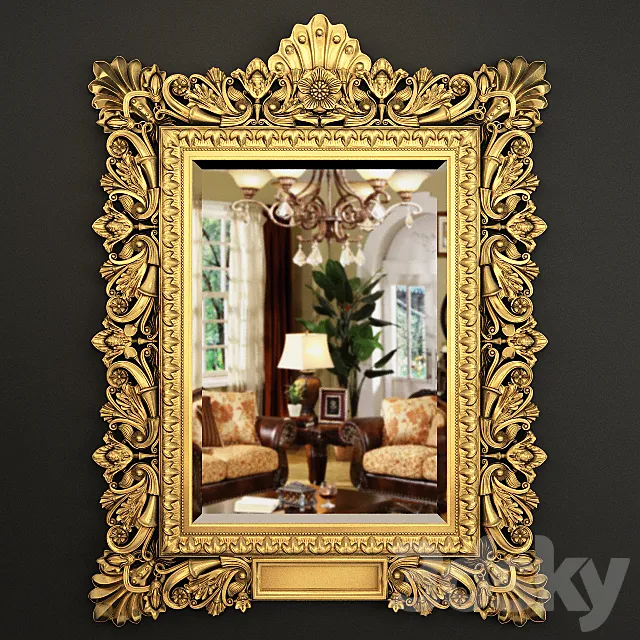 Richly Carved And Gilf Frame 3DModel