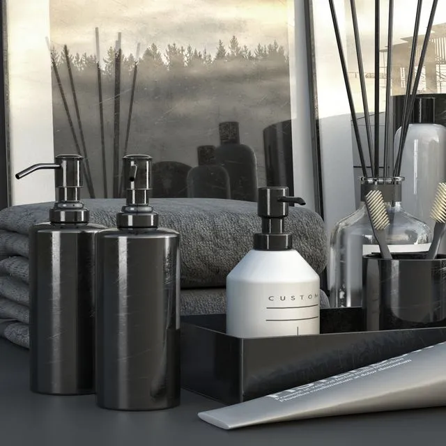 RICHTER Black decorative set 3D Model