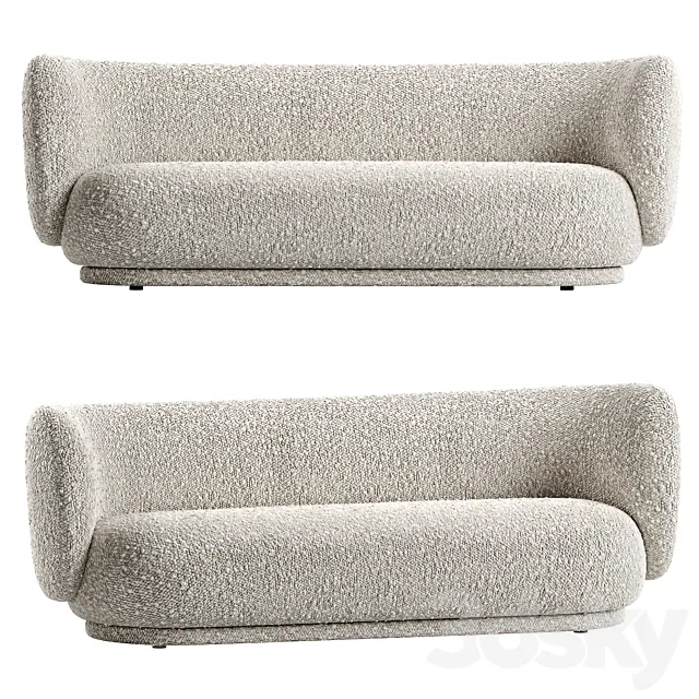 Rico ArmSofa Fermliving 3D Model Rico ArmSofa Fermliving 3D Model