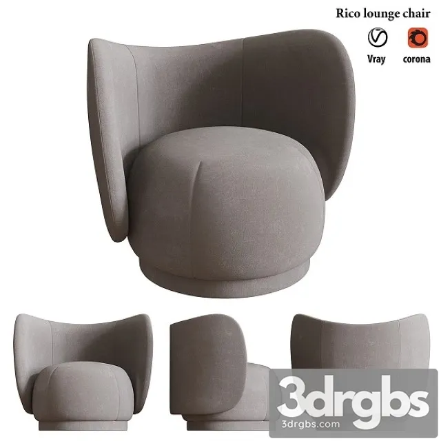 Rico Lounge Chair 3D Model Download