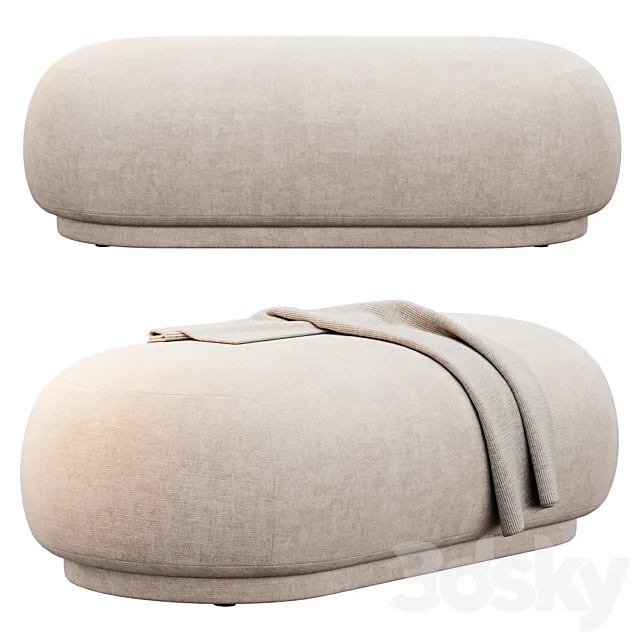 Rico ottoman by Fermliving 3D Model Rico ottoman by Fermliving 3D Model