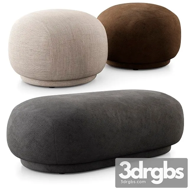 Rico Pouf And Ottoman By Ferm Living 3D Model Download