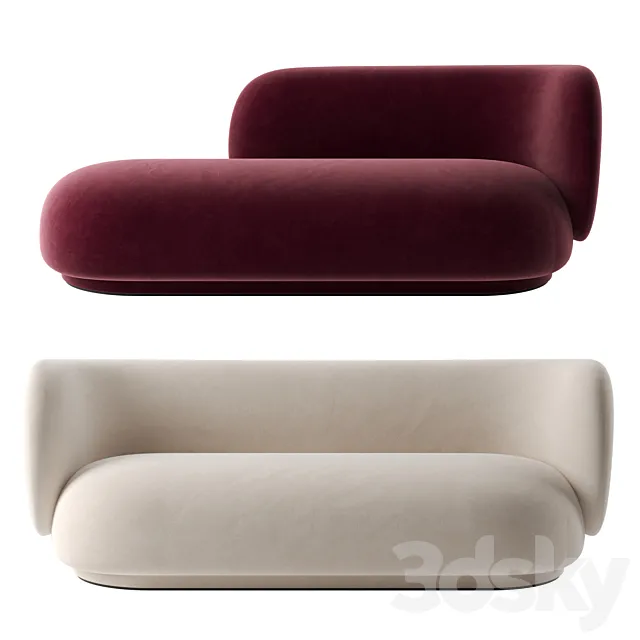 Rico sofa by Ferm Living 3DModel Rico sofa by Ferm Living 3DModel