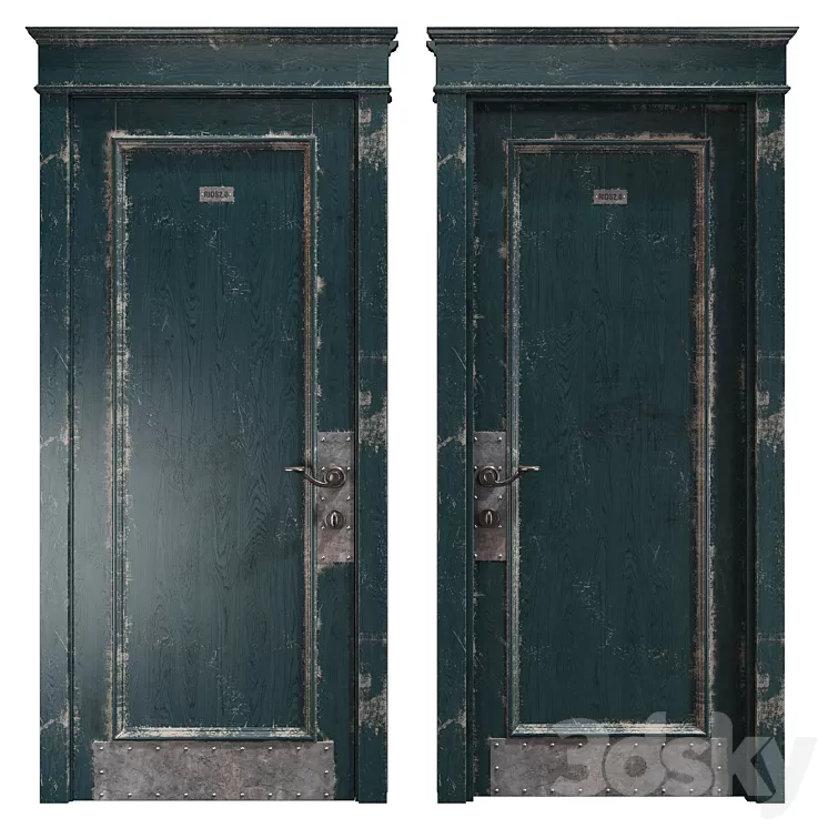 RIDS2.0 Blackblue Loft door 3D Model