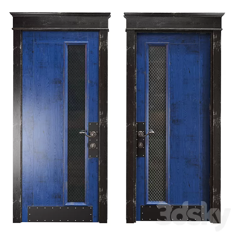 RIDS2.0 Blue\/black Loft door 3D Model Free Download