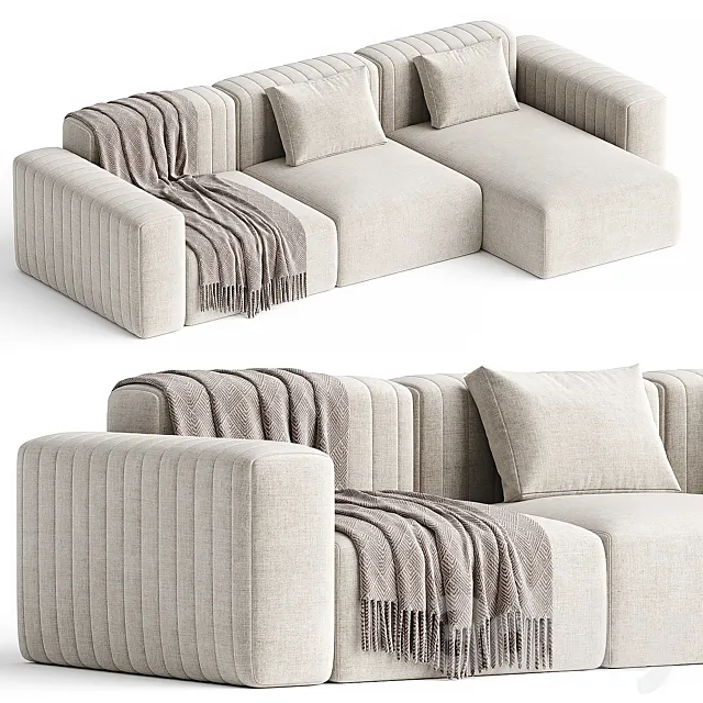RIF | Sofa with chaise longue By NORR11 3D Model RIF | Sofa with chaise longue By NORR11 3D Model