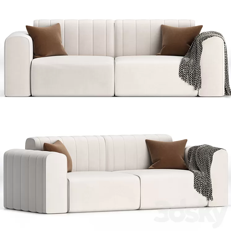 RIFF 2 seater sofa By NORR11 3D Model Free Download