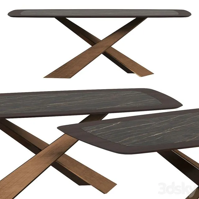 Riflessi Living Dining Table 3D Model