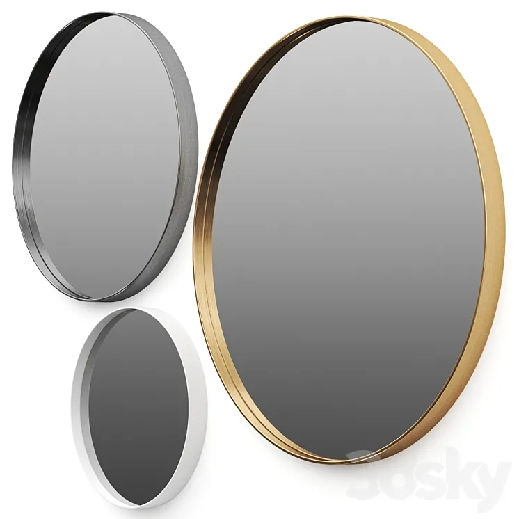 RIFLESSO Mirror by DE CASTELLI 3D Model Free Download