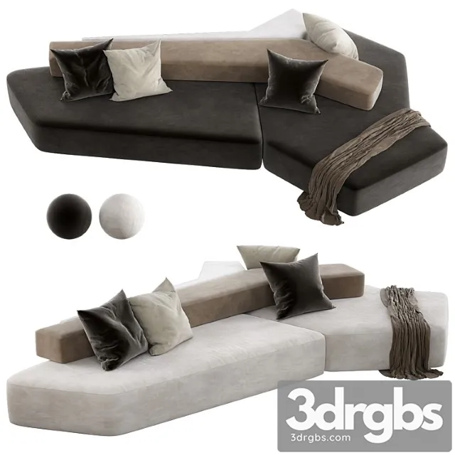 Rift sofa 2 3D Model Download