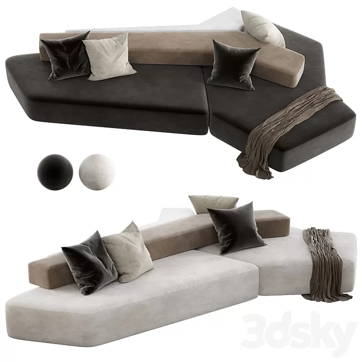 Rift Sofa 3D Model Free Download