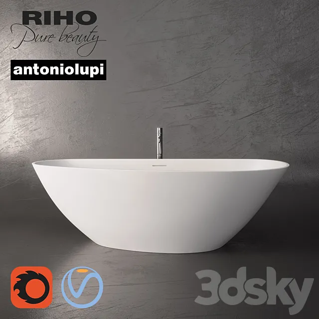 Riho Granada Bath and Mixer Antoniolupi Ayati 3D Model