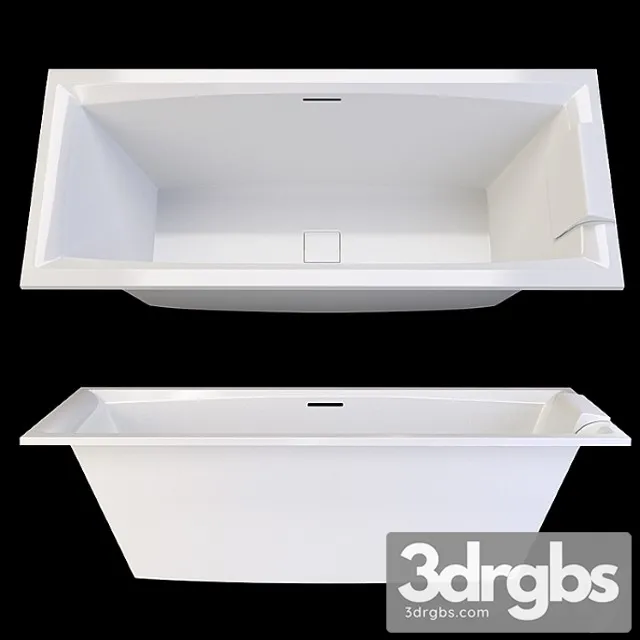Riho Still Square Acrylic Bathtub 3D Model Download