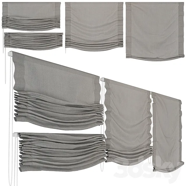 Rim_curtain_set_4 3D Model Rim_curtain_set_4 3D Model