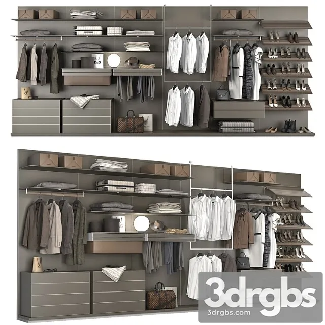 Rimadesio abacus walk-in closet 1 Rimadesio abacus walk-in closet 1