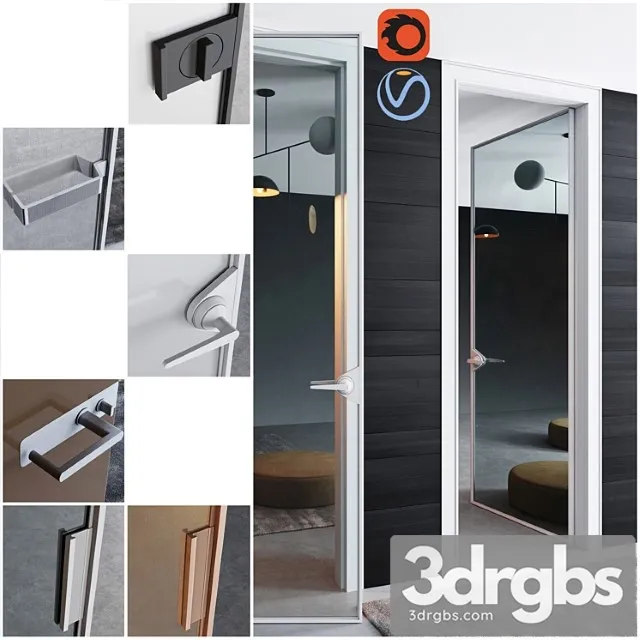 Rimadesio doors ghost   doors for office and home 3D Model Download