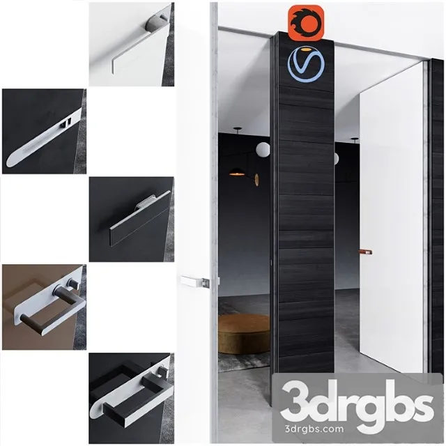 Rimadesio doors moon   doors for office and home 3D Model Download