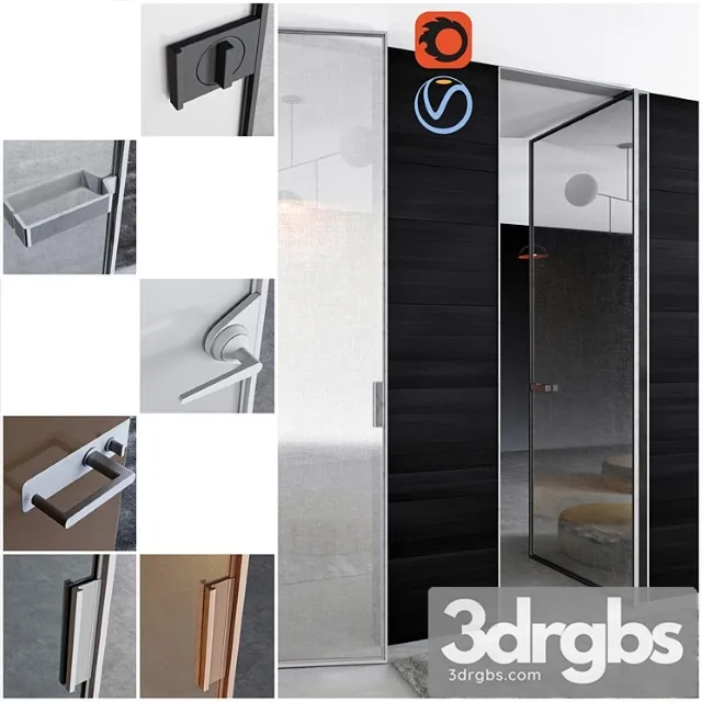 Rimadesio doors vela   2   doors for office and home 3D Model Download