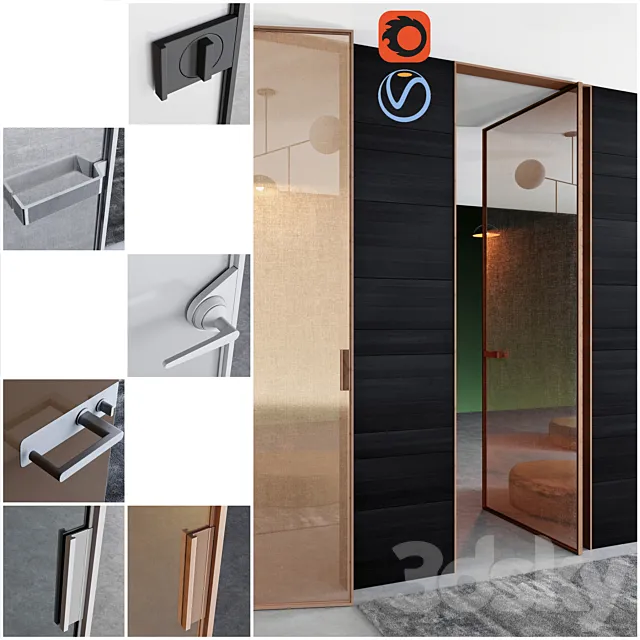 Rimadesio doors Vela _ 1 _ doors for office and home 3D Model