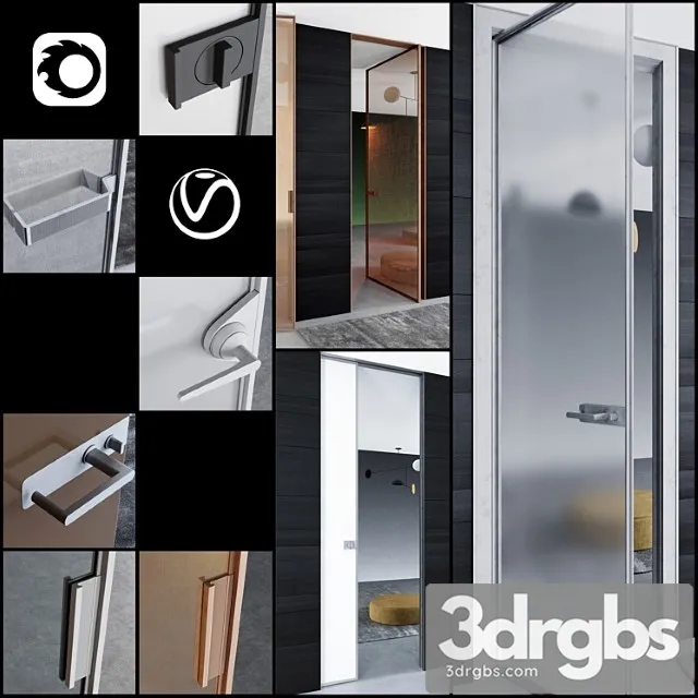 Rimadesio doors zen   doors for office and home_1 3D Model Download