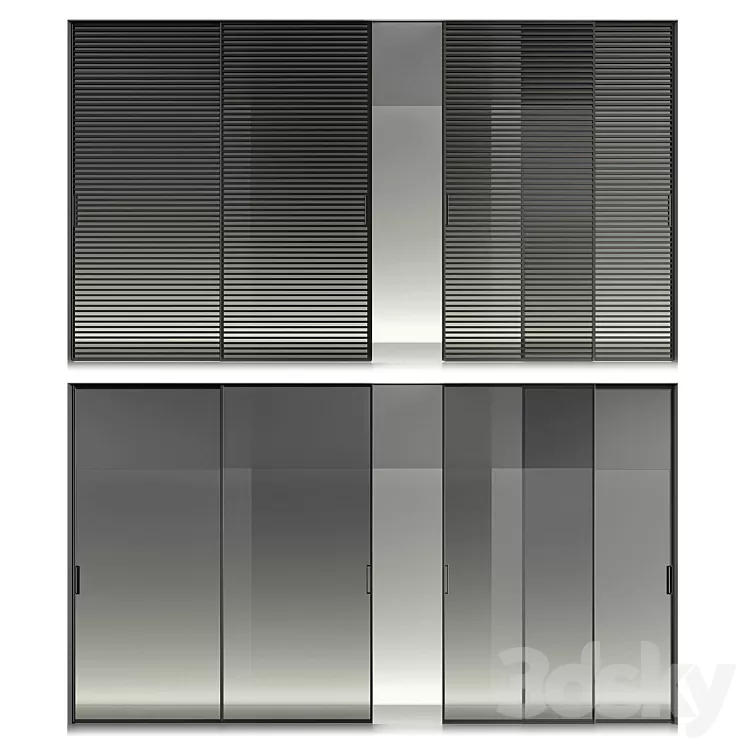 Rimadesio sliding doors 2 3D Model