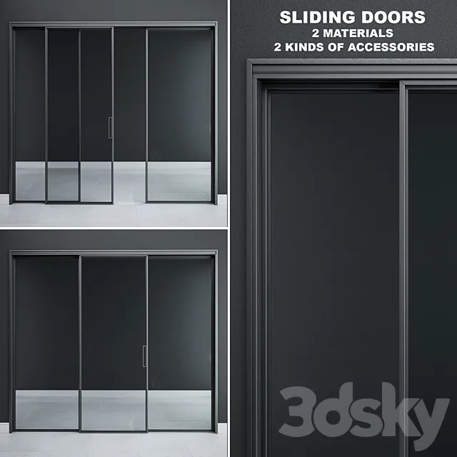 Rimadesio Velaria Sliding Doors 3DModel